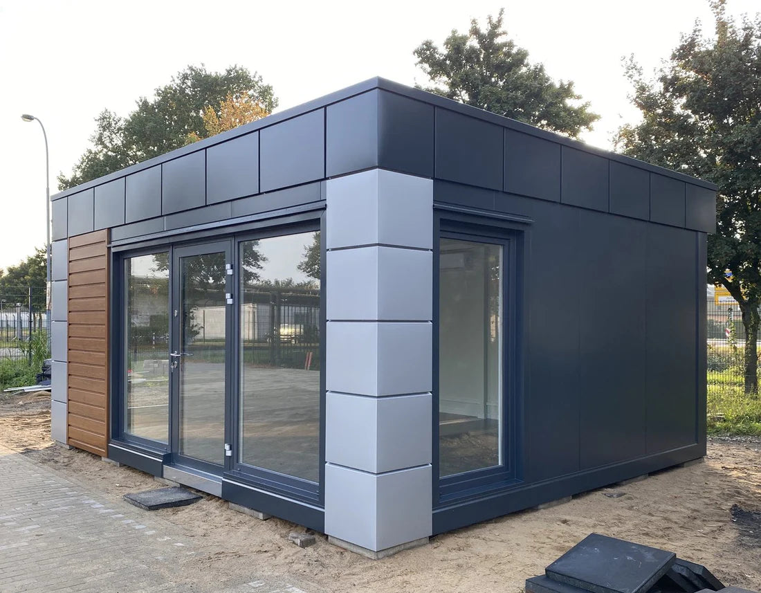 Contenedor de oficina tipo «London» 6,00 x 4,70 m
