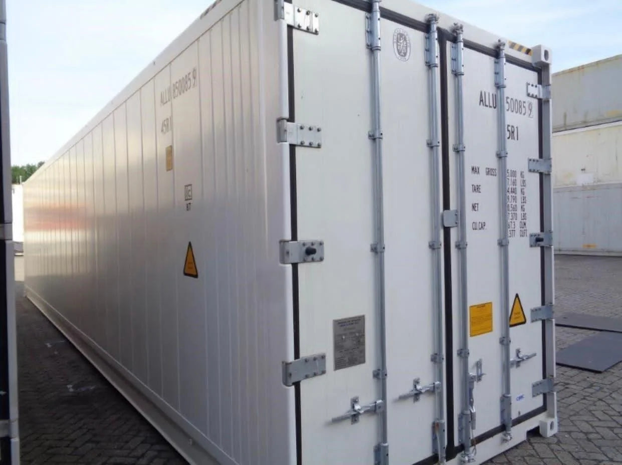 Contenedor Frigorífico 40 Pies – High Cube, Refrigeración Ajustable -25 a +25 °C