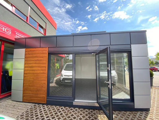 Contenedor de oficina tipo «London» 6,00 x 4,70 m