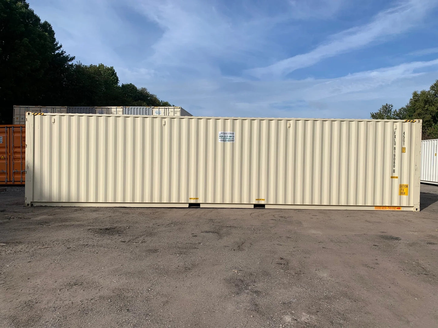 Contenedor 40 Pies High Cube Open Side – Lado Abierto – Gris – Usado Grado A