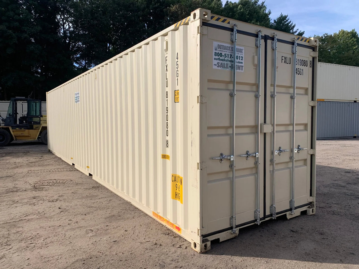 Contenedor 40 Pies High Cube Open Side – Lado Abierto – Gris – Usado Grado A