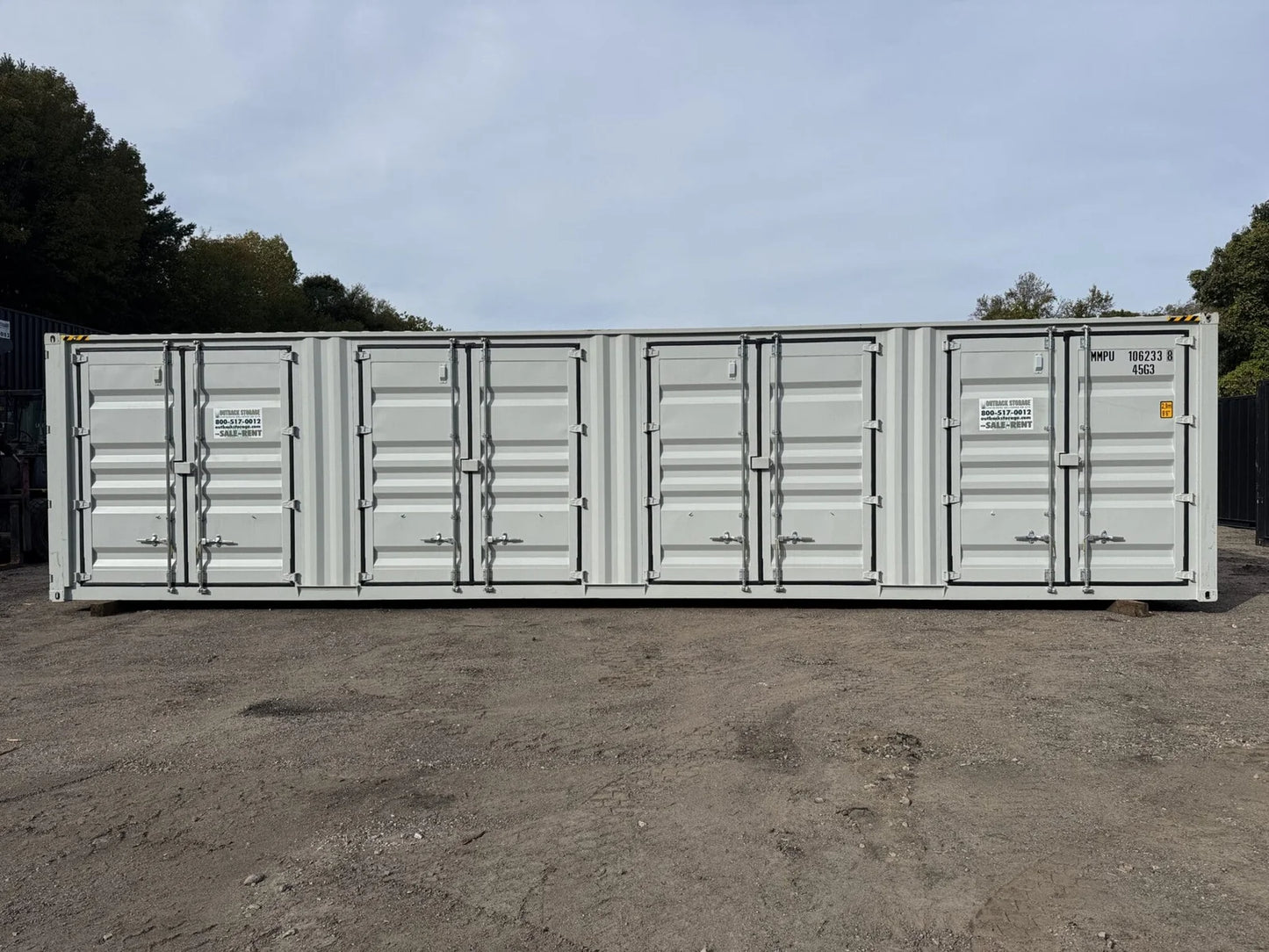 Contenedor 40 Pies High Cube con 4 Puertas Laterales – Gris – Usado Grado A