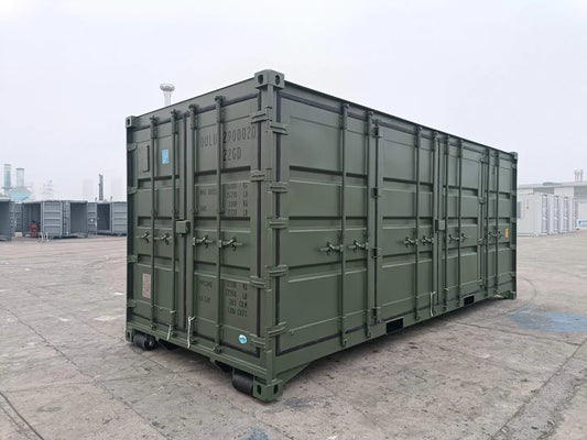 Contenedor 20 Pies Open Side (6m) Verde – Apertura Lateral Completa – Usado Grado A