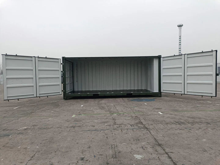 Contenedor 20 Pies Open Side (6m) Verde – Apertura Lateral Completa – Usado Grado A