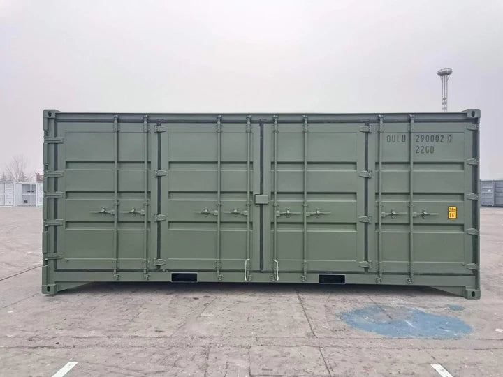 Contenedor 20 Pies Open Side (6m) Verde – Apertura Lateral Completa – Usado Grado A