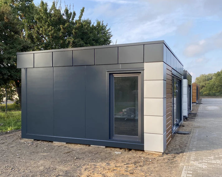 Contenedor de oficina tipo «London» 6,00 x 4,70 m